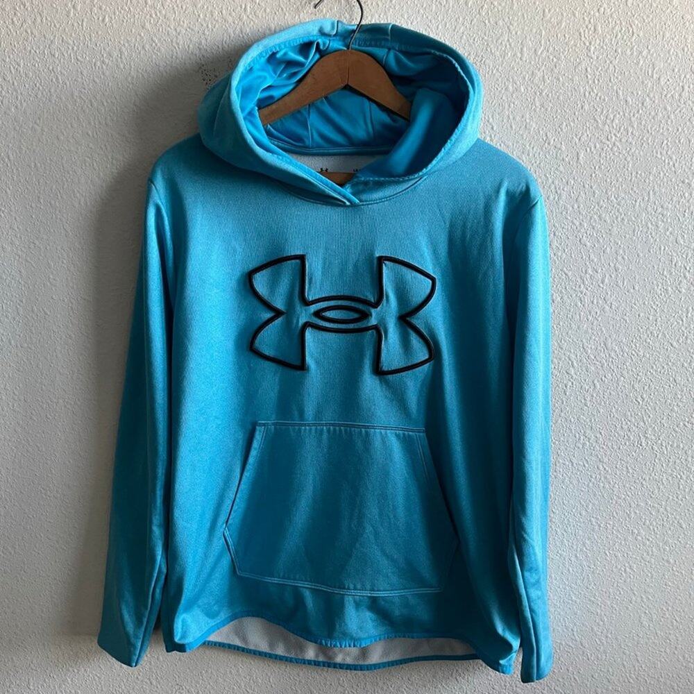 NWOT Under Armour Women's Fashion Big Logo Hoodie Jacket Size L Style 1358227